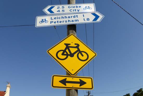 cycle route sign