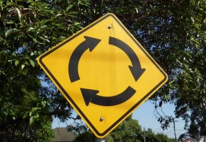 roundabout sign