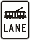 light rail sign