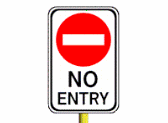 no entry sign