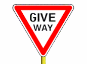 give way sign