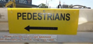 pedestrians sign