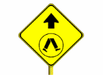 pedestrian crossing ahead