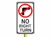 no right turn